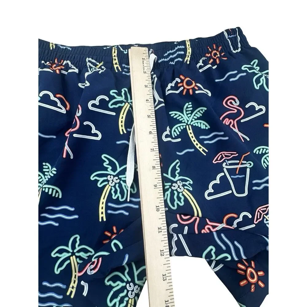 Chubbies Classic 5.5in Swim Trunk Shorts The Neon Lights Blue Men's Medium